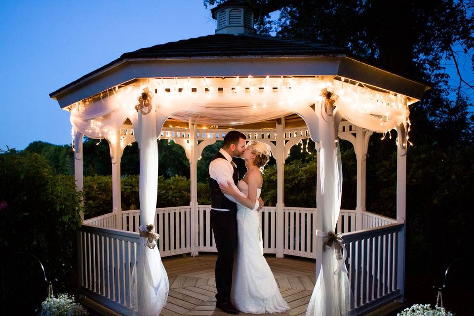 Bridal portrait at night