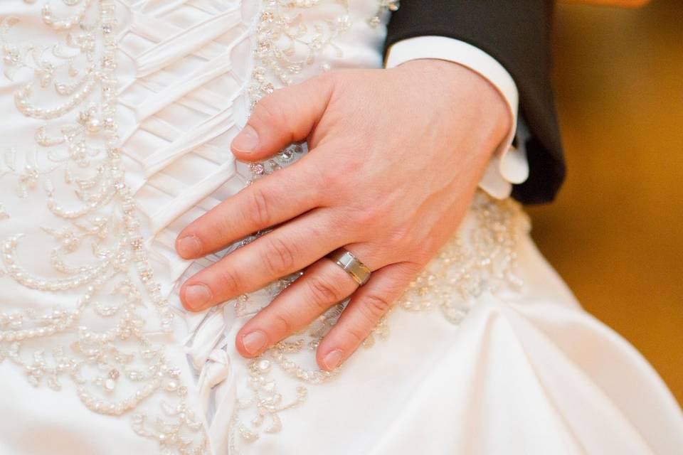 Detail shot during first dance