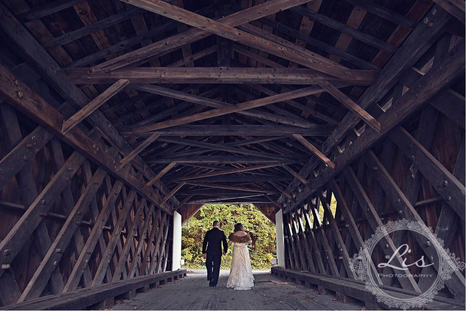 Covered bridge portrait