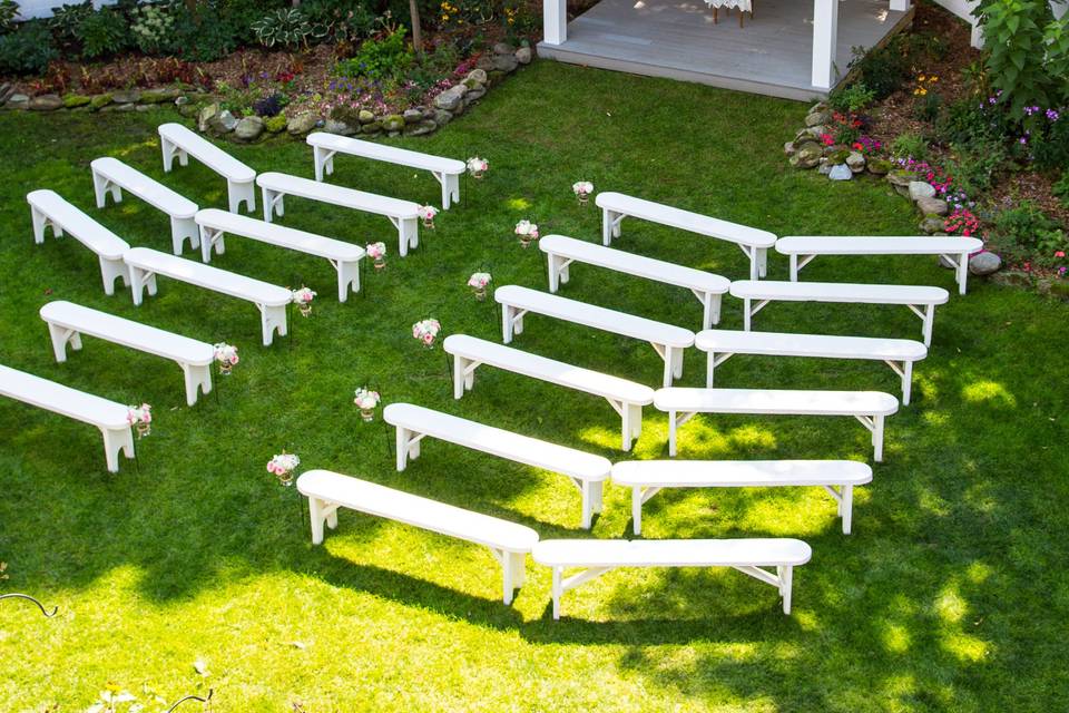 Hand-made farm tables