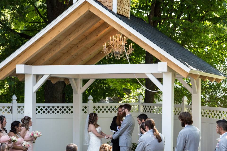 Ceremony in Wedding Pavillion