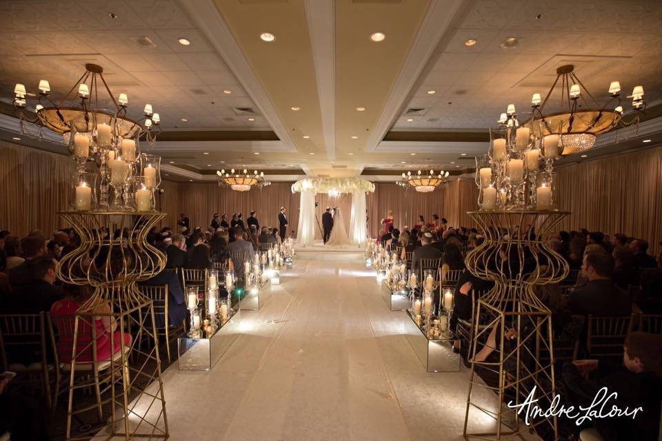 Indoor wedding ceremony