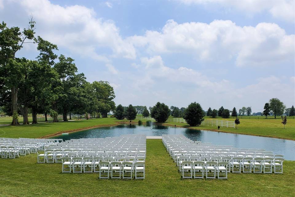 Pond ceremony location