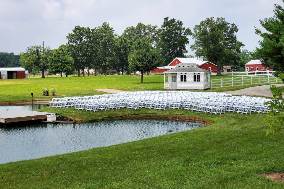 Pond ceremony location