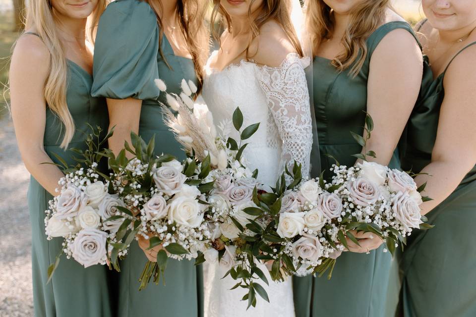 Bridesmaid florals