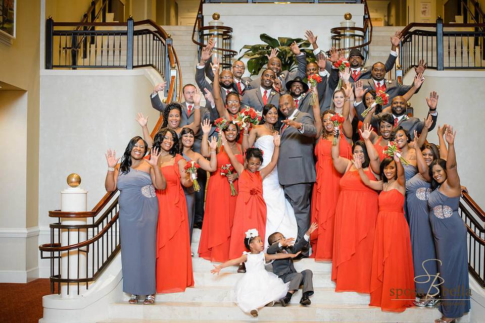 Groom with groomsmen