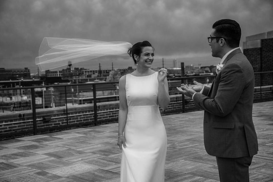 Cleveland Rooftop Wedding