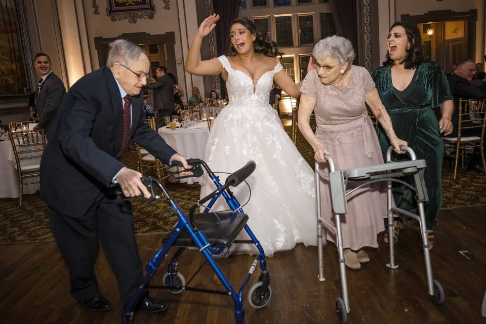 Grandparents dance party