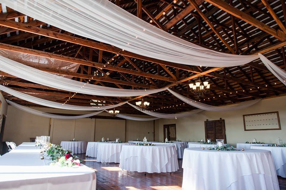 Rafter Linens we rent to add a little something extra to your reception.