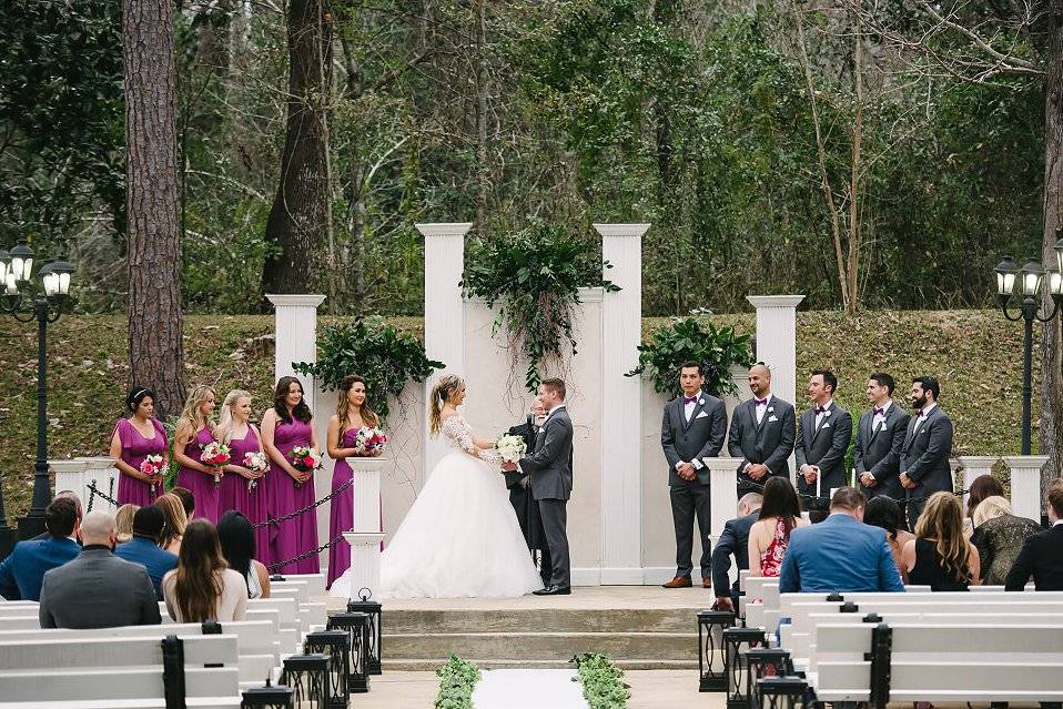 Wedding Party on Stage