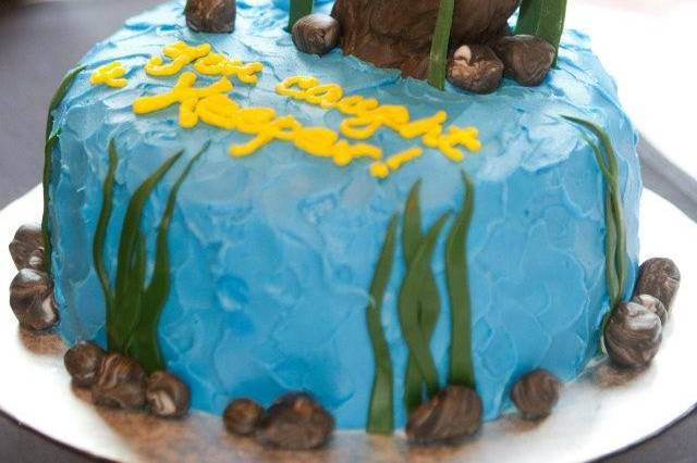 Larkspur Love - Decorated Cake by Bake My Day Acadiana - CakesDecor