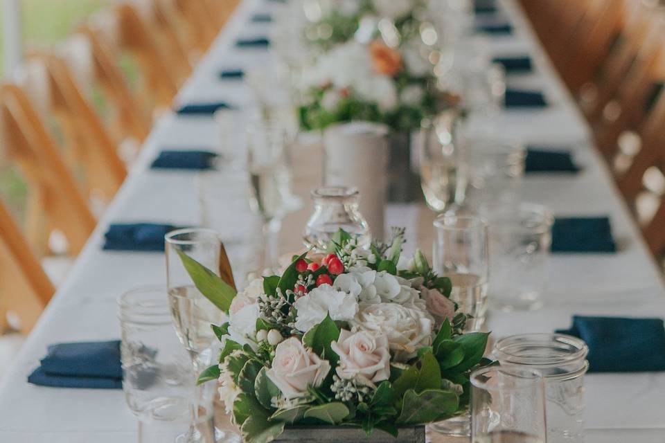 Long table setting