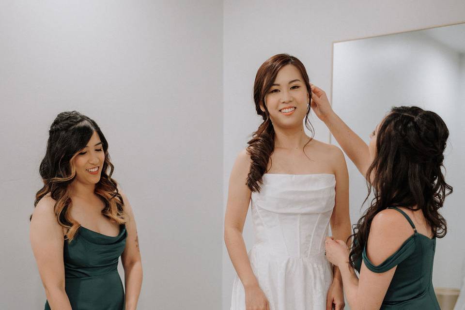 Hair and makeup