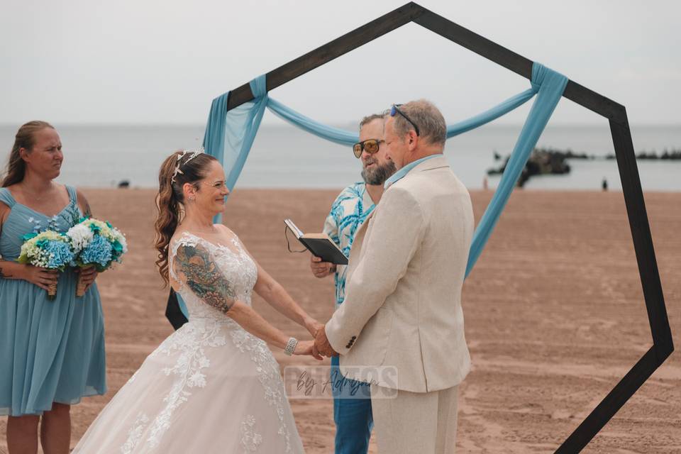 Wedding in coney island, NY