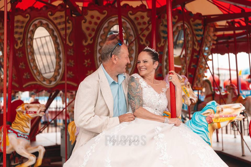 Wedding in coney island, NY