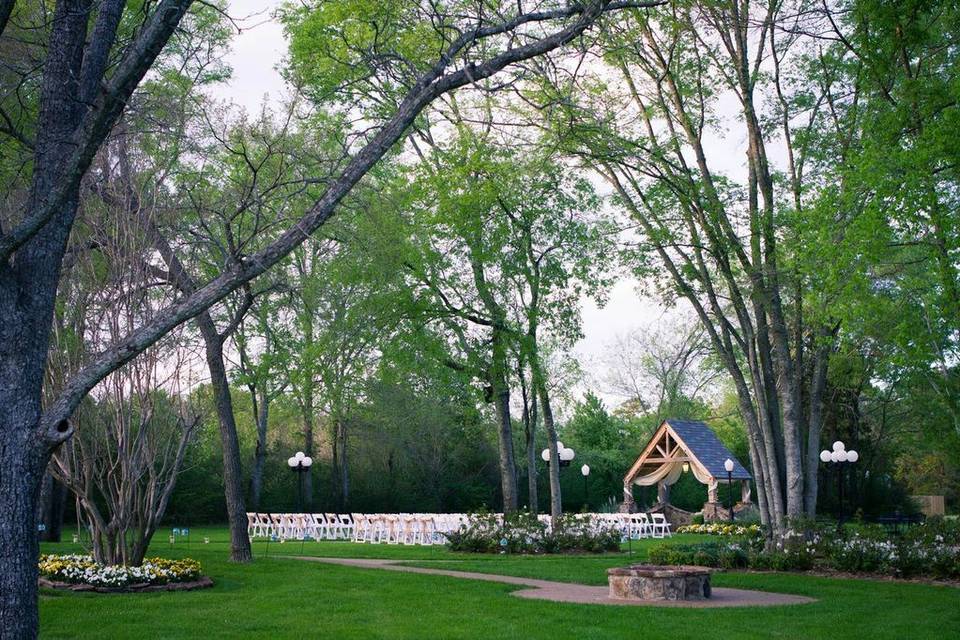 Wedding ceremony area