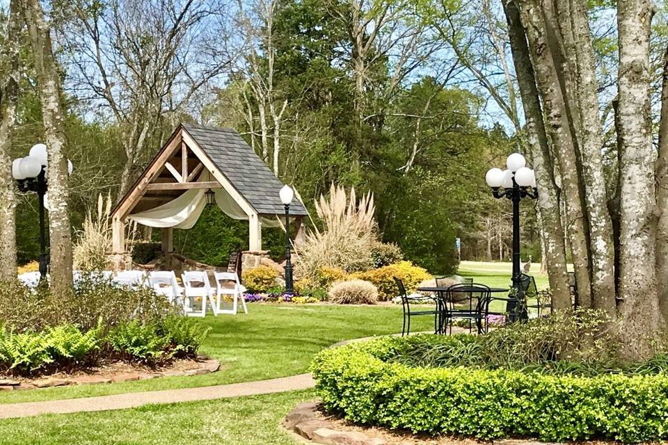 Wedding ceremony area