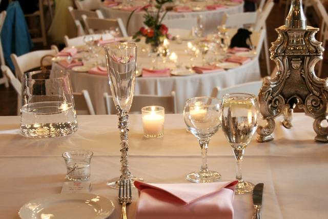Dining area set-up