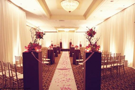 Wedding ceremony area