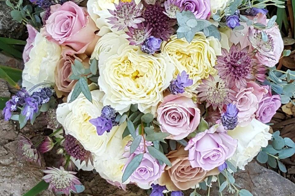 Pastel flower arrangement