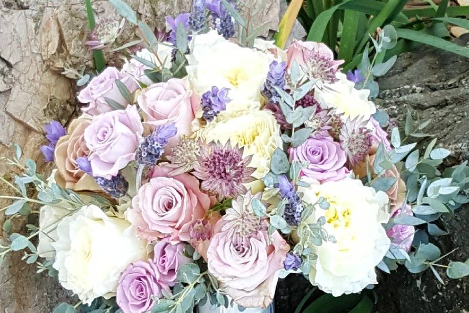 Pastel flower arrangement