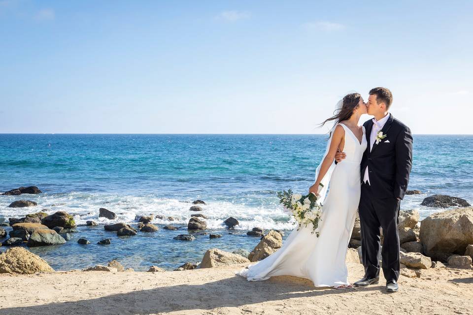 Beach wedding photo