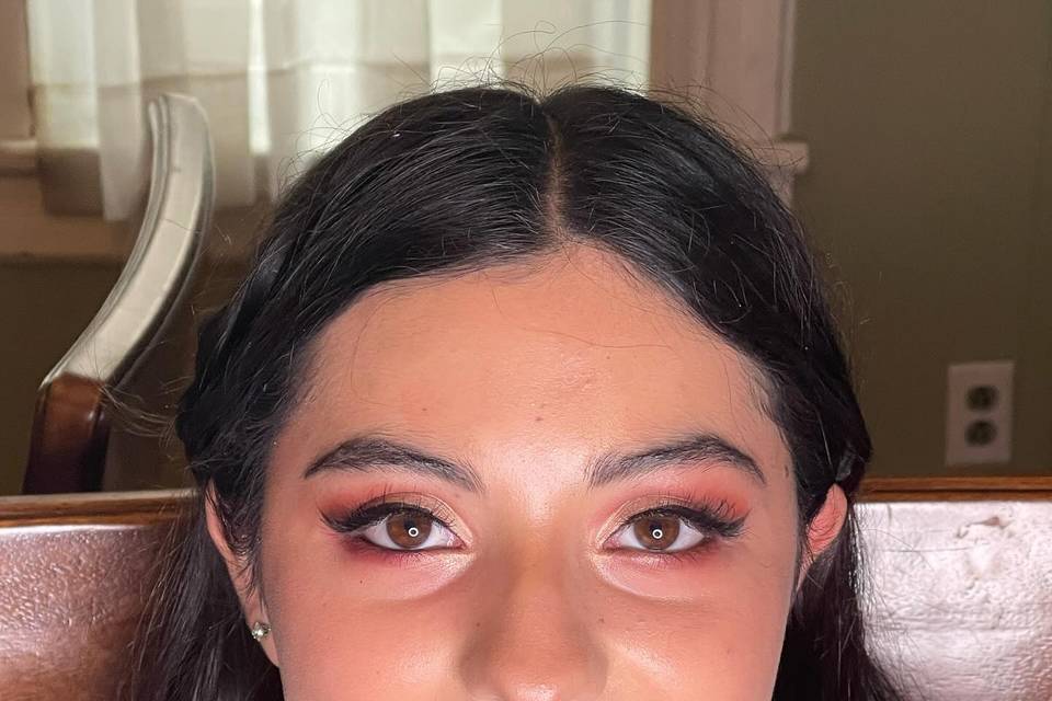 Glowing face