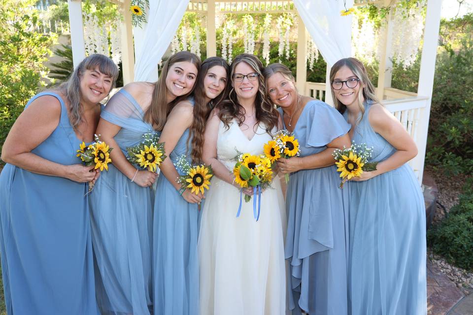 Blue and Sunflower, perfect!