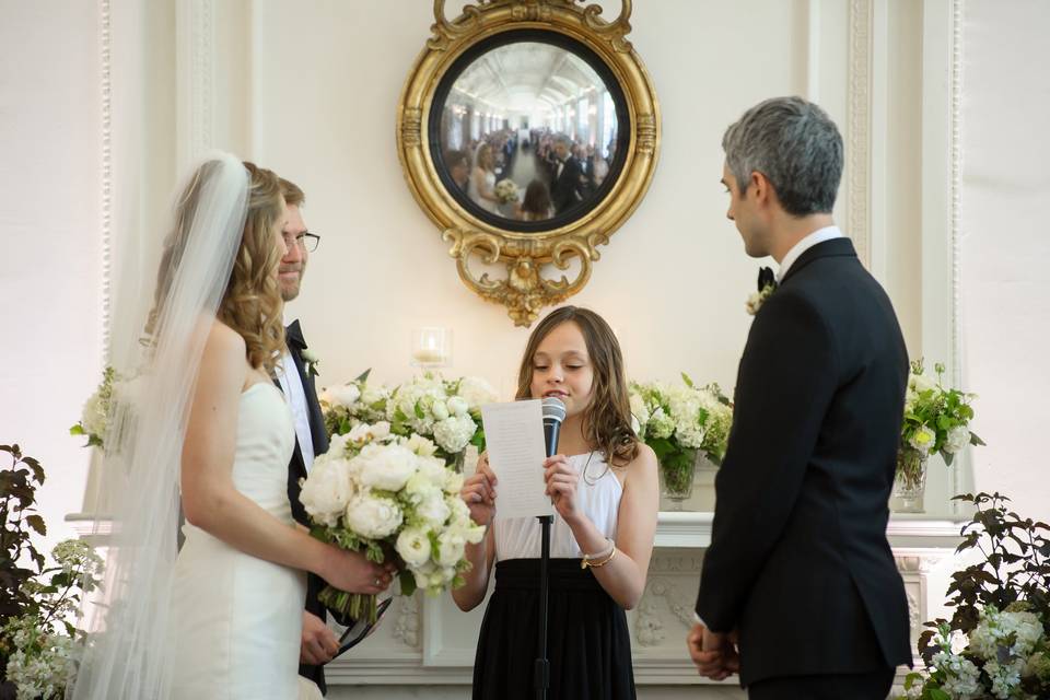 DAR indoor ceremony