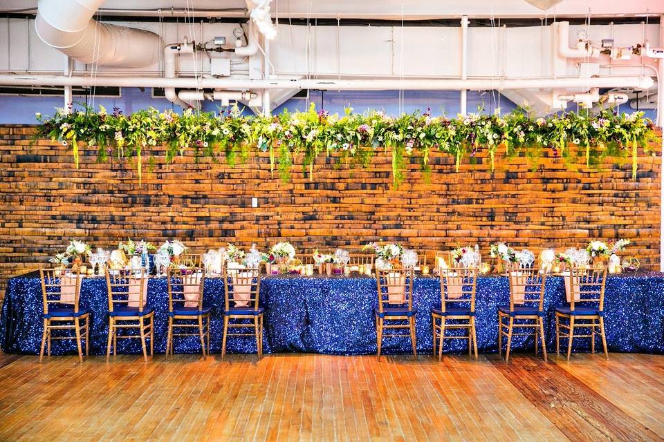 Copper and navy AVAM reception