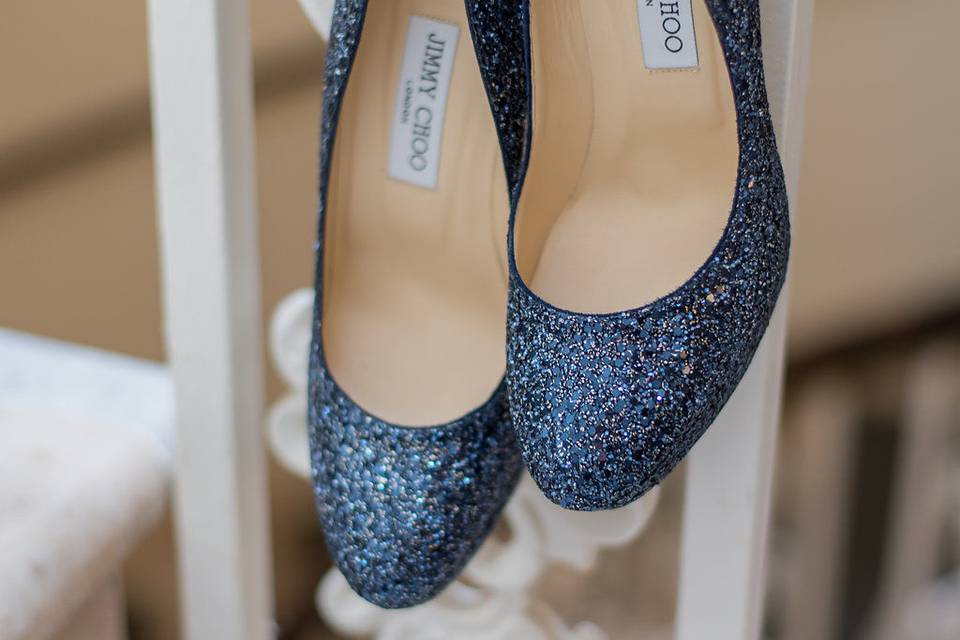 Blue Jimmy Choos