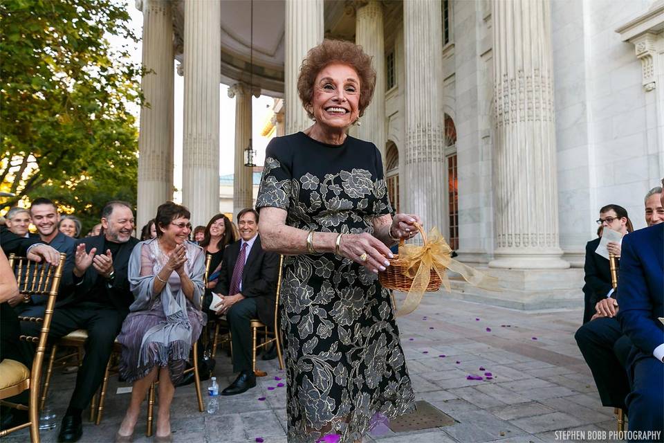 Grandma flower girl