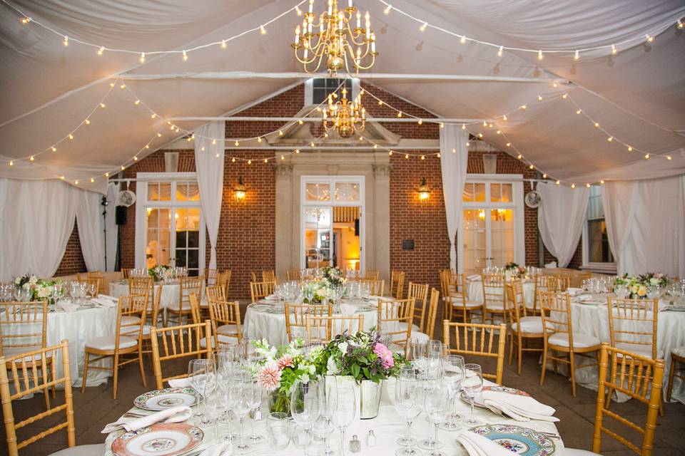 Woodend Mansion reception tent