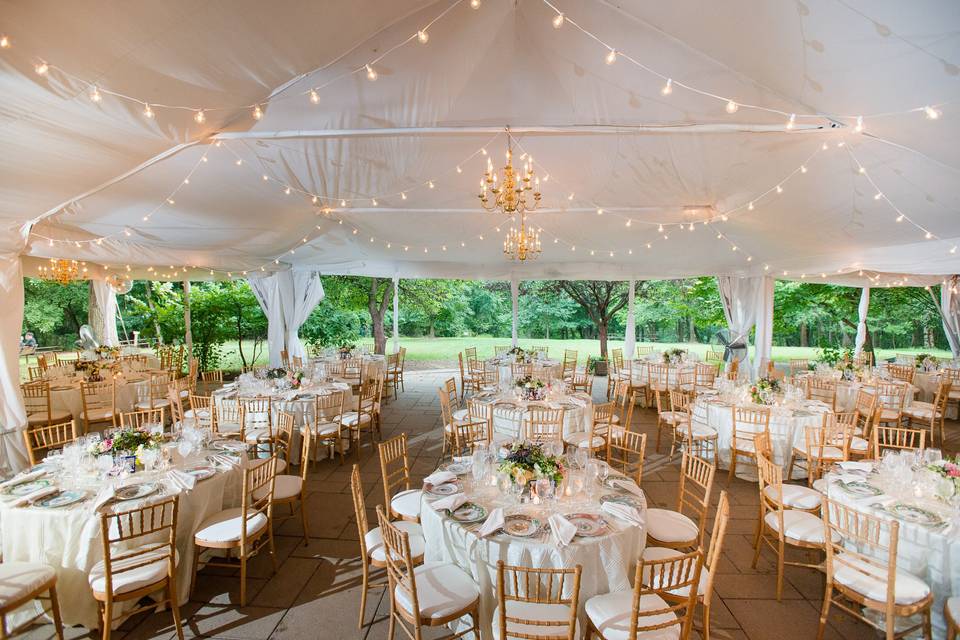 Woodend Mansion reception tent