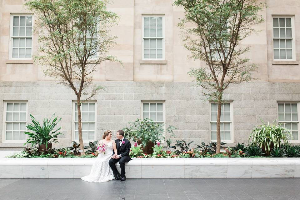 Wedding party portrait