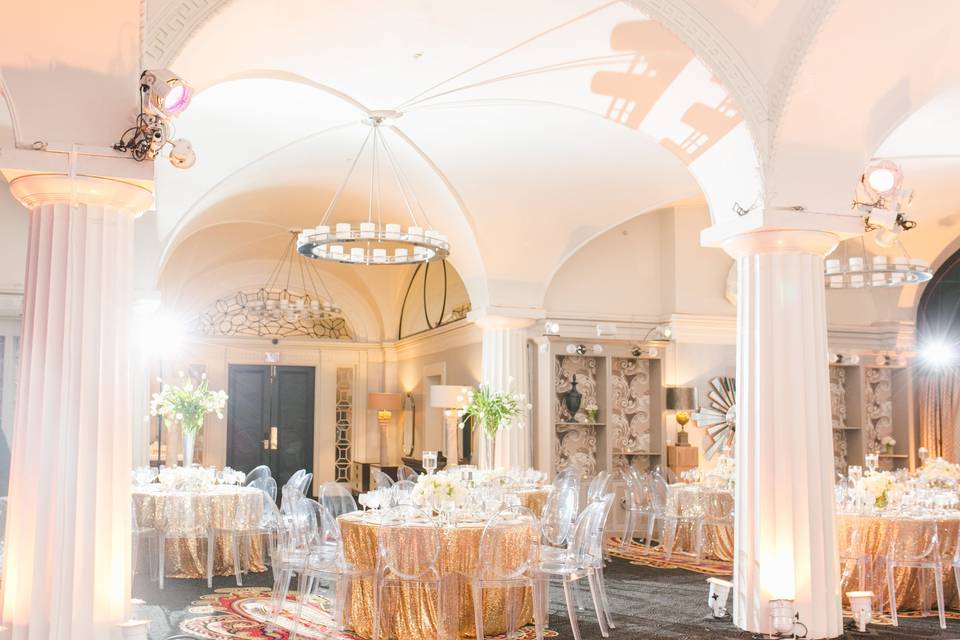 Hotel Monaco glam reception