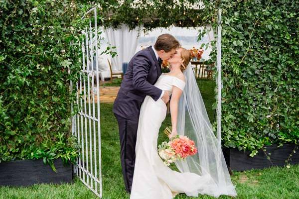 Secret garden wedding tent