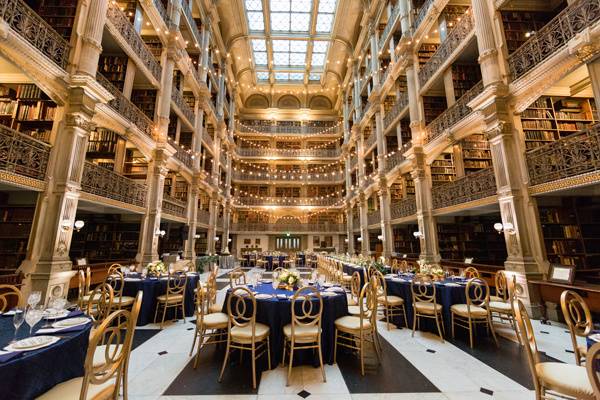 Peabody Library reception