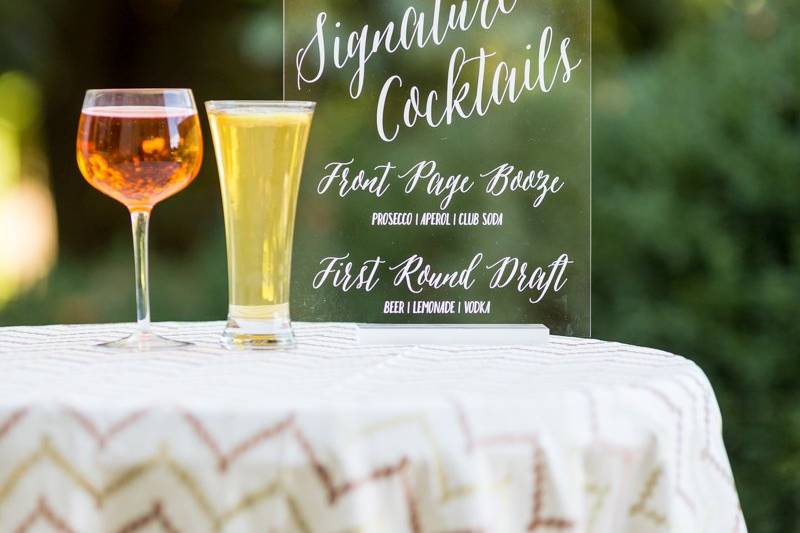 Signature cocktails