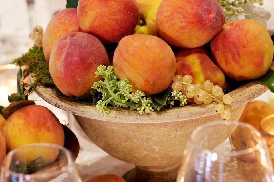 Peaches centerpiece