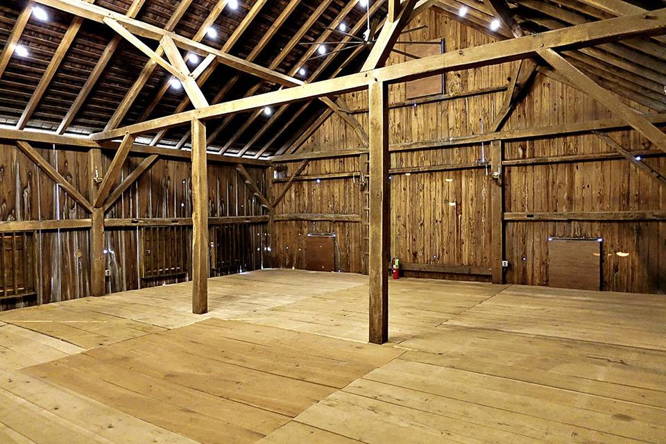 Loft space for dance floor