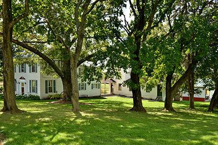 Lawn area of the barn at wellsville