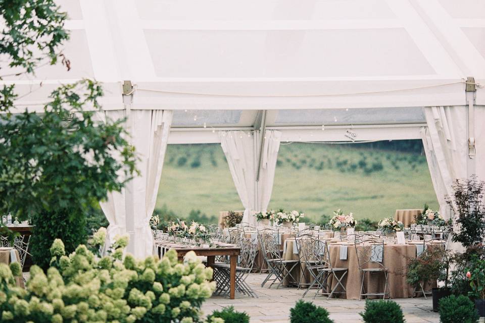 Overlook Reception Tent