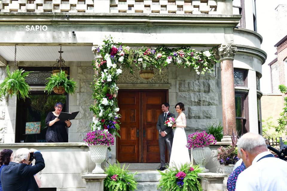 Outdoor micro wedding