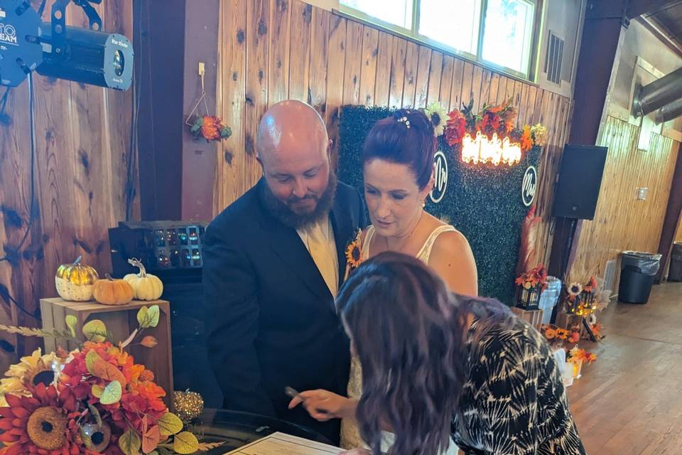 Time to sign!