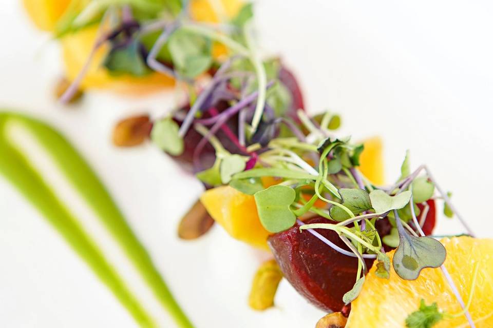 Plated Beet Salad