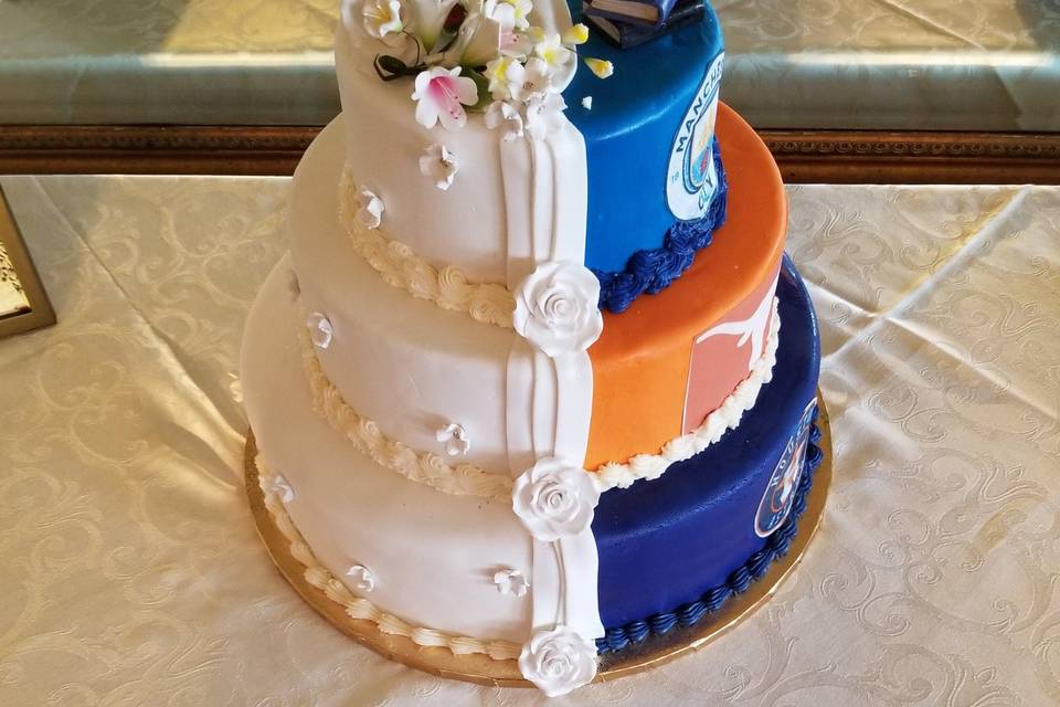 His and Her Wedding Cake