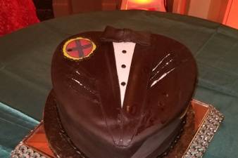 Wolverine Tux Groom Cake