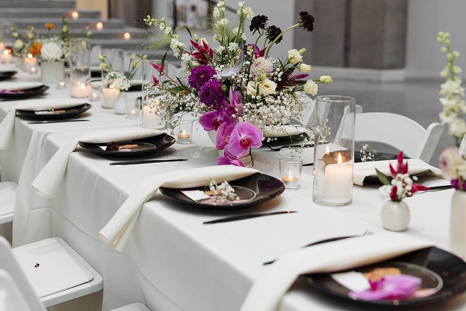 Orchid centerpieces