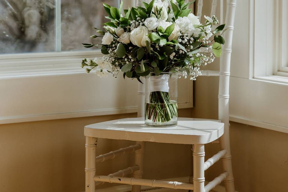 White Bridal Bouquet